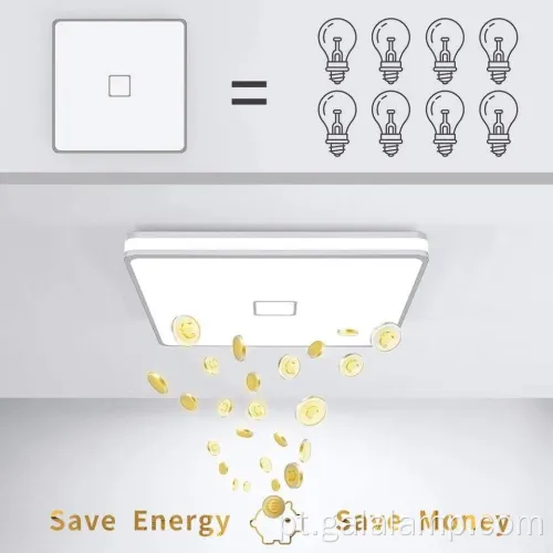 Luz de teto led quadrado elegante para o quarto moderno